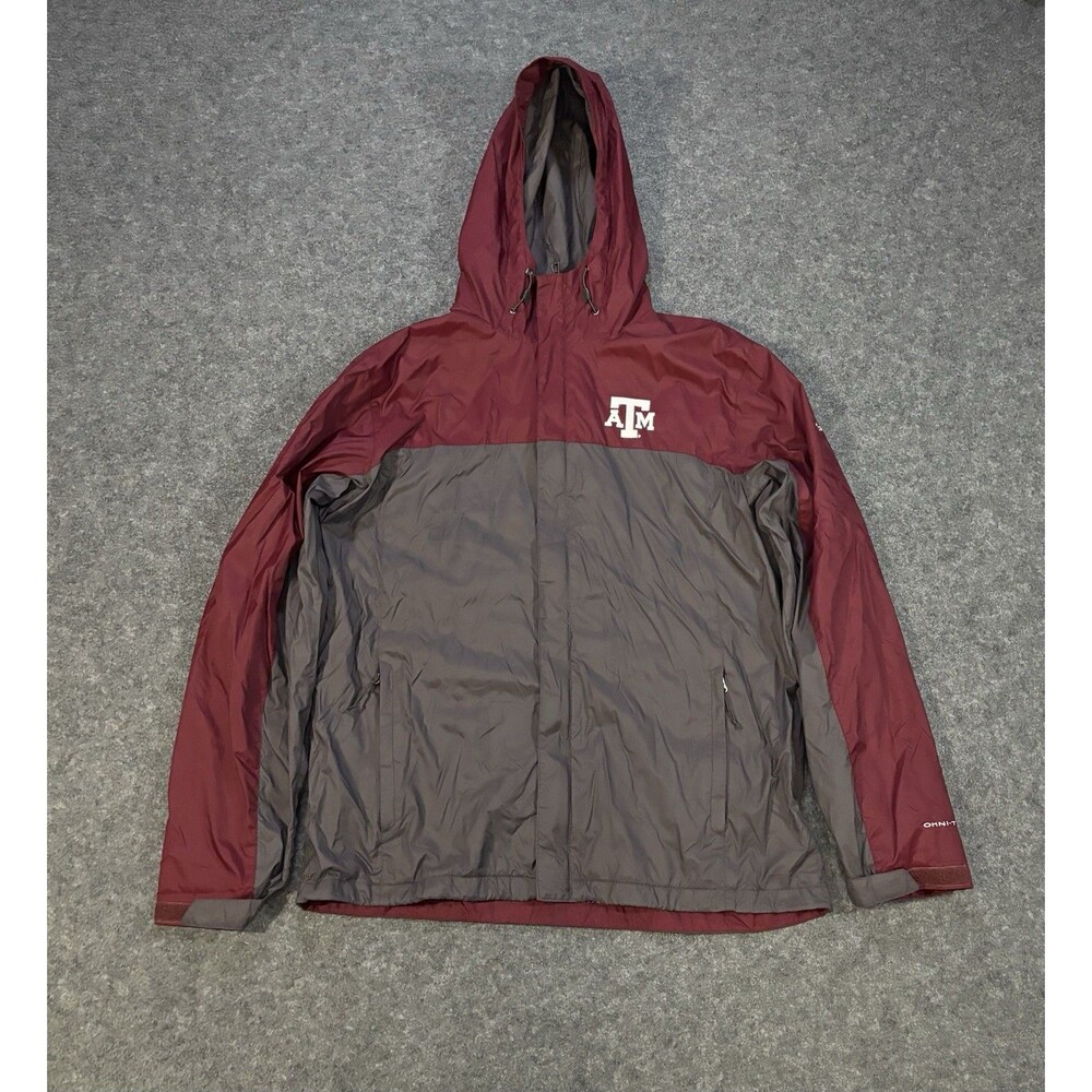 Texas A&M Columbia Sportswear Windbreaker Rain Jacket Size Large